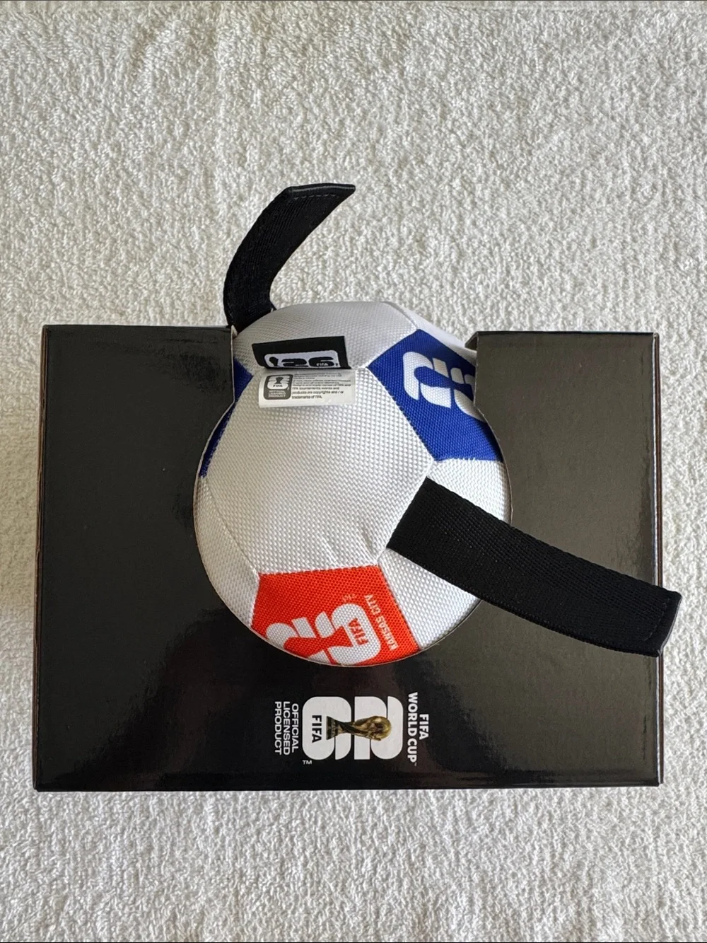 FIFA World Cup Soccer Ball with Tugs for Dogs